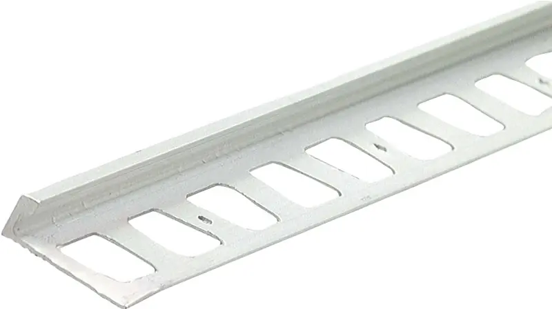 Building Products 3/8 In. X 8 Ft. Satin Aluminum L-shape Tile Edging
