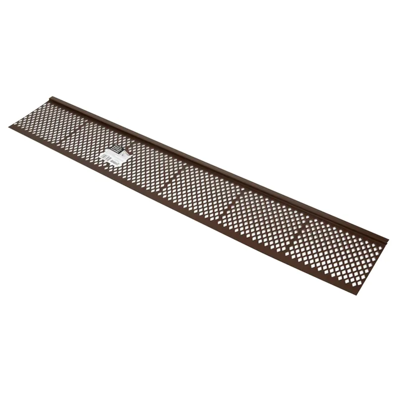 Snap-In Gutter Filter, Brown Vinyl, 3-Ft.