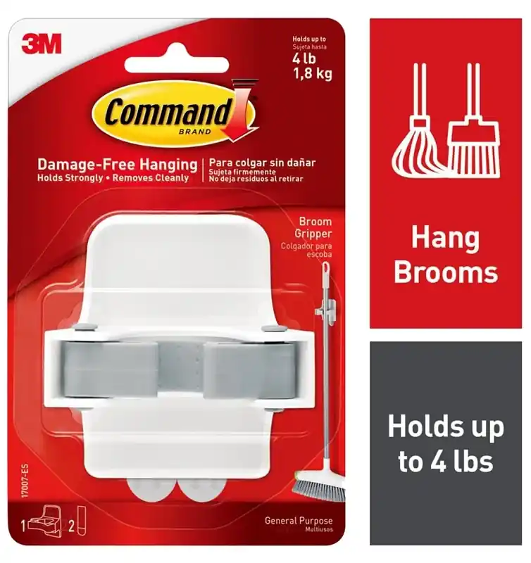 3M Command Large Plastic Broom Gripper 3.34 In. L 1 Pk