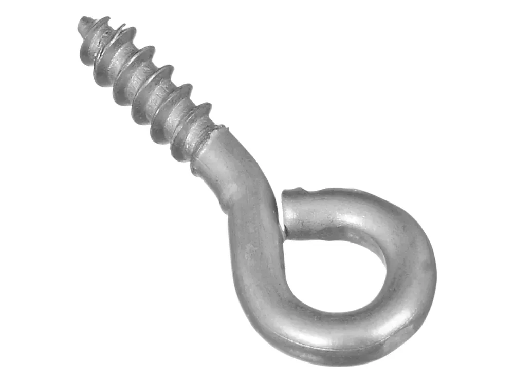 National Hardware 0.10 In. D X 15/16 In. L Zinc-Plated Steel Screw Eye 20 Lb. Cap. 10 Pk