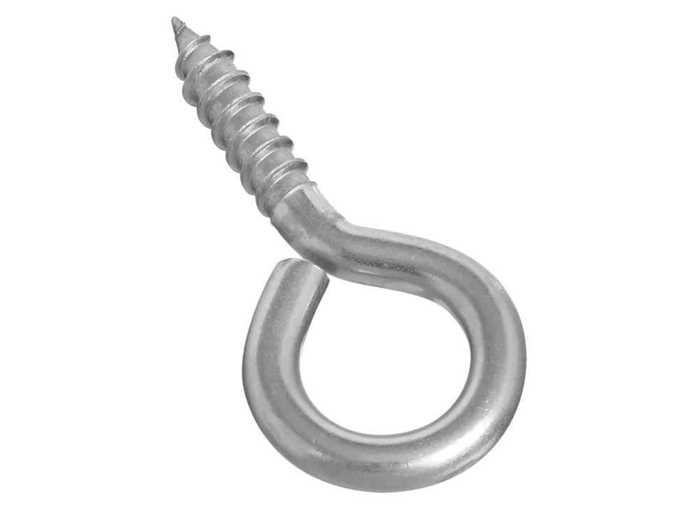 National Hardware 0.22 In. D X 2-3/16 In. L Polished Stainless Steel Screw Eye 75 Lb. Cap. 1 Pk