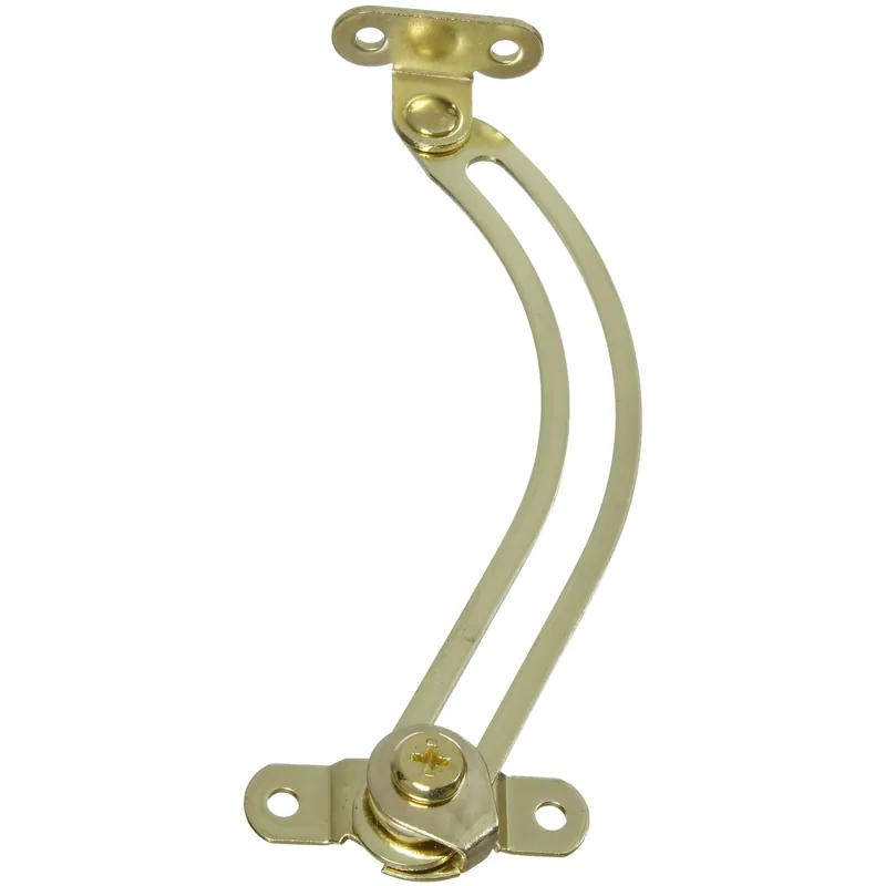 National Hardware Brass-Plated Steel Left Hand Friction Lid Support 3/4 In. 5-17/32 In. 1 Pk