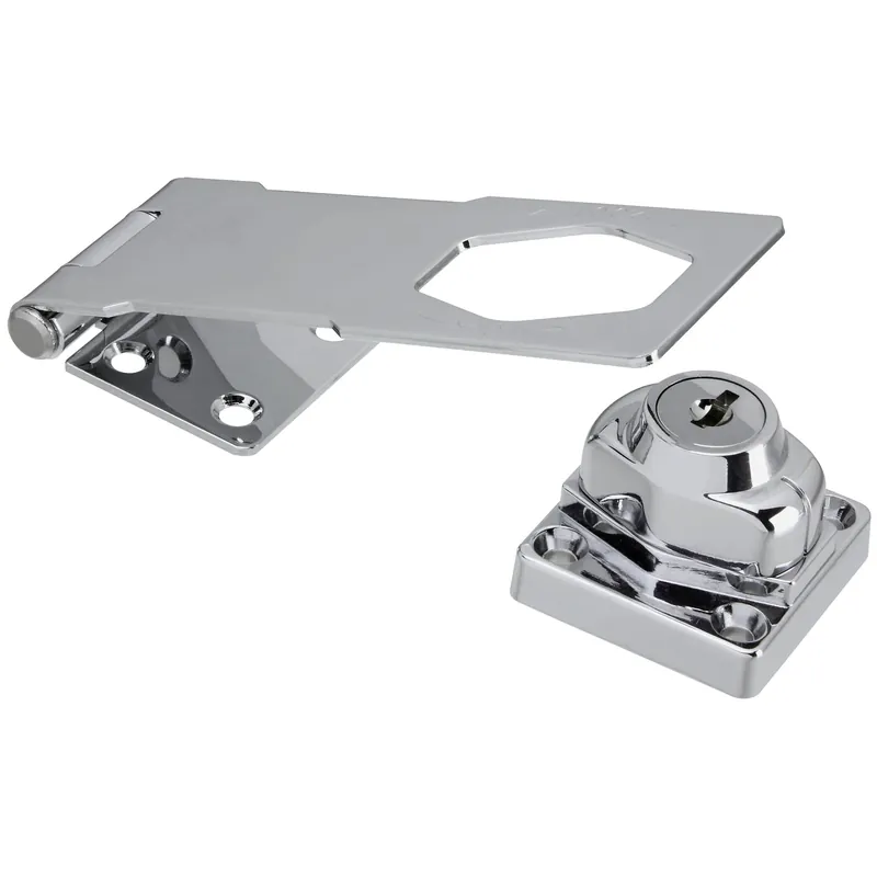 National Hardware Chrome-Plated Die-cast Zinc/Steel 4-1/2 In. L Keyed Hasp Lock 1 Pk