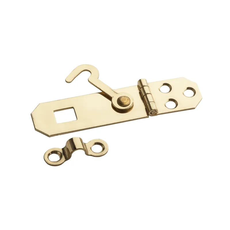 National Hardware Solid Brass 2-3/4 In. L Hasp W/Hook 1 Pk