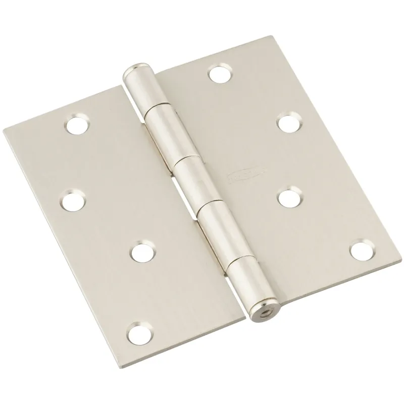 National Hardware 4 In. L Satin Nickel Door Hinge 1 Pk