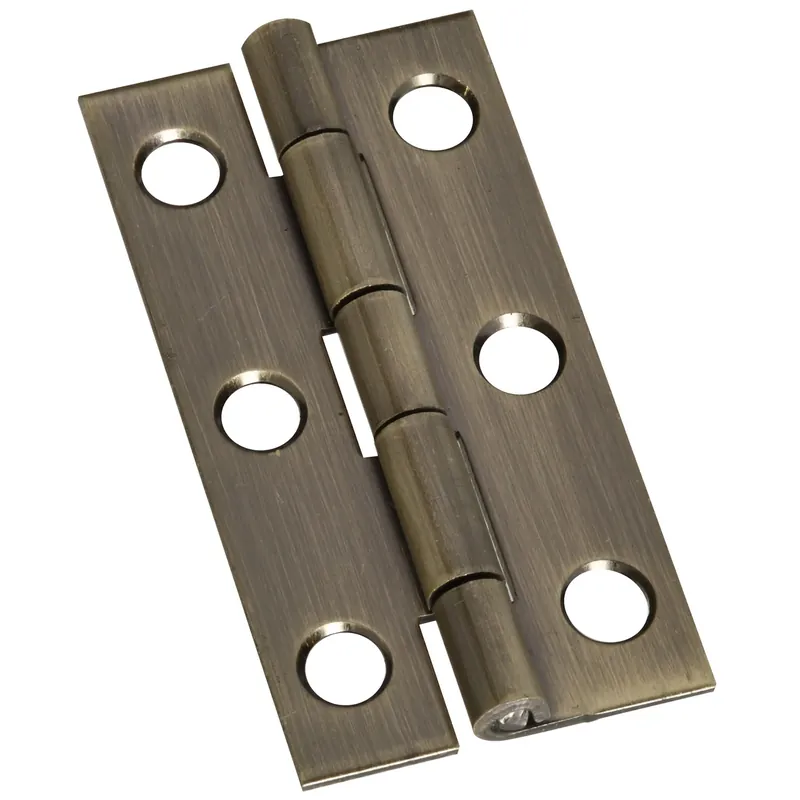 National Hardware 2 In. L Antique Brass Door Hinge 2 Pk
