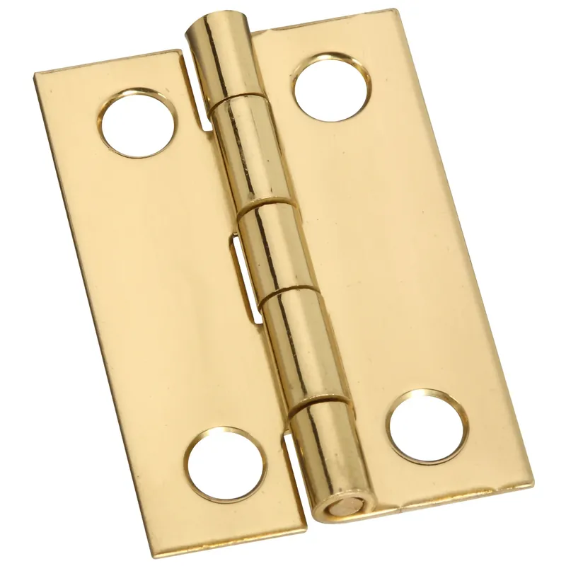 National Hardware 1-1/2 In. L Solid Brass Narrow Hinge 1 Pk