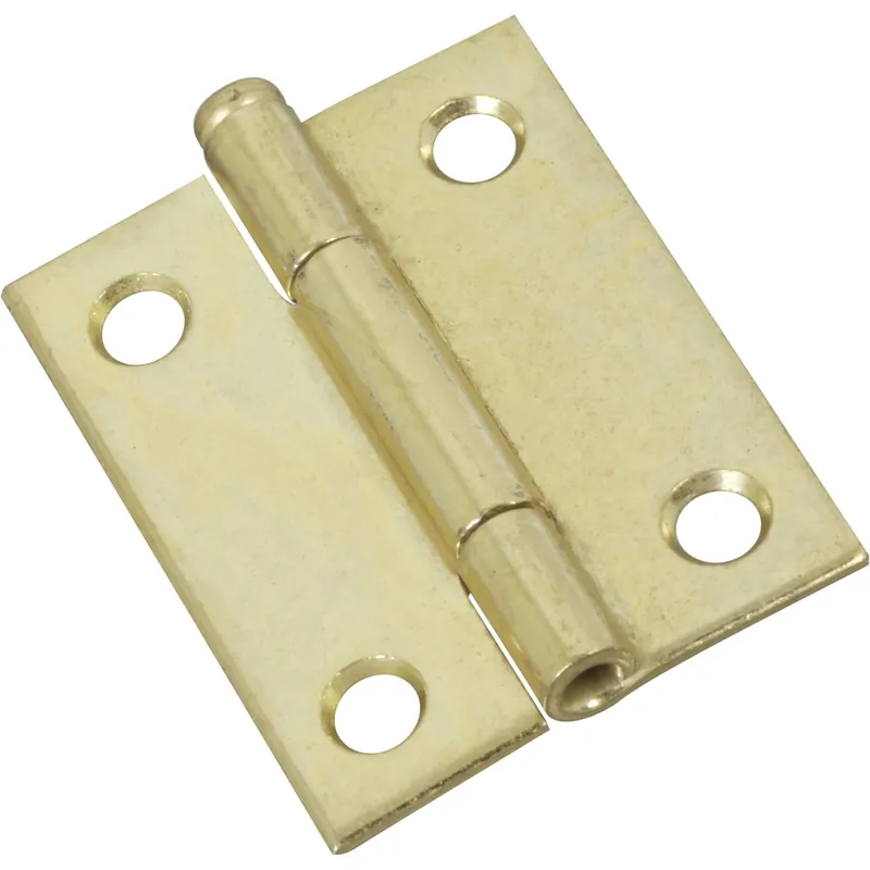 National Hardware 2 In. L Brass-Plated Door Hinge 1 Pk
