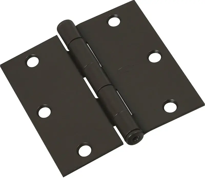 National Hardware 3 In. L Oil Rubbed Bronze Door Hinge 1 Pk