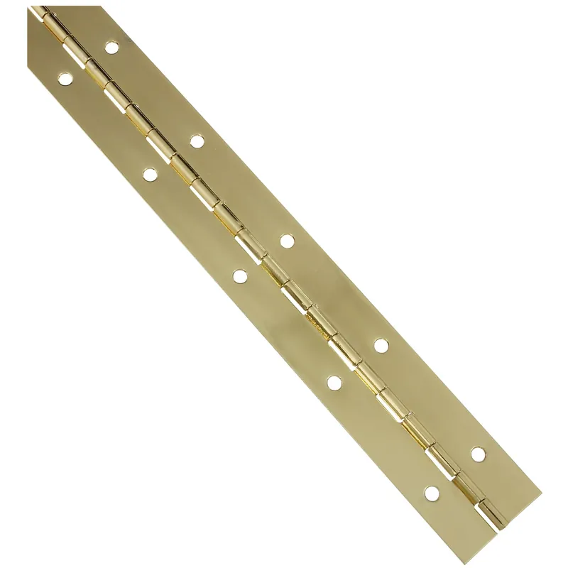 National Hardware 12 In. L Brass-Plated Continuous Hinge 1 Pk