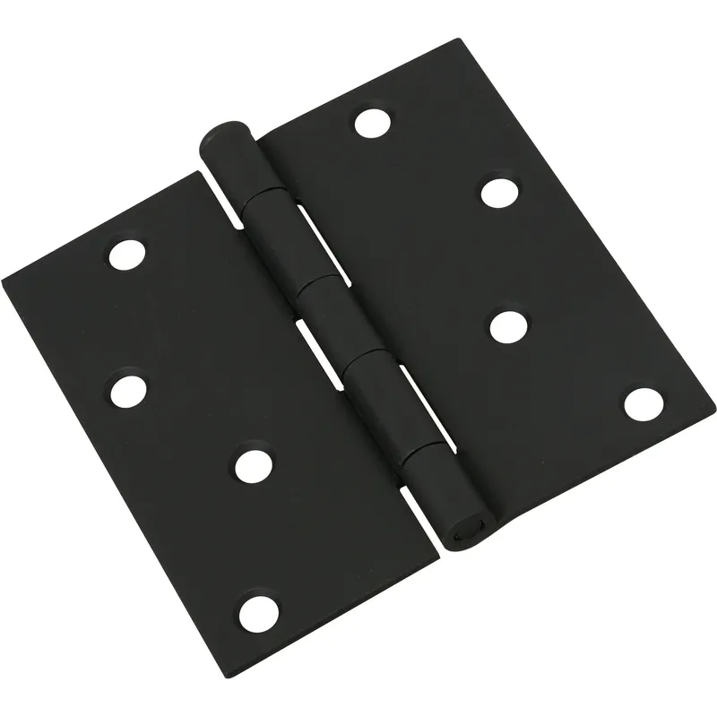 National Hardware 4 In. L Black Door Hinge 1 Pk