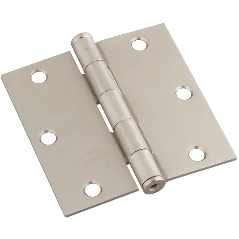 National Hardware 3 In. L Satin Nickel Door Hinge 1 Pk
