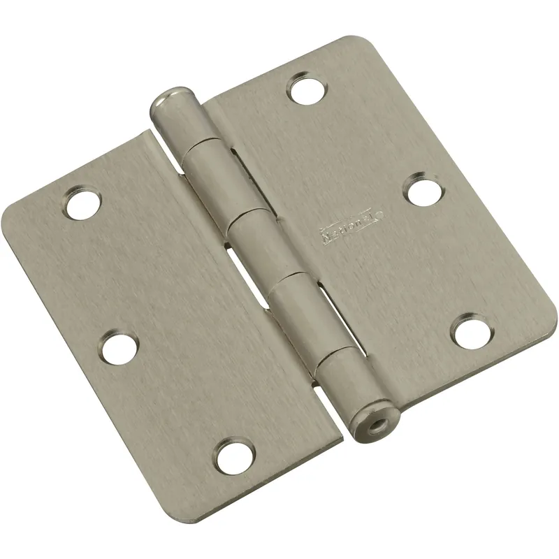National Hardware 3-1/2 In. L Satin Nickel Door Hinge 1 Pk
