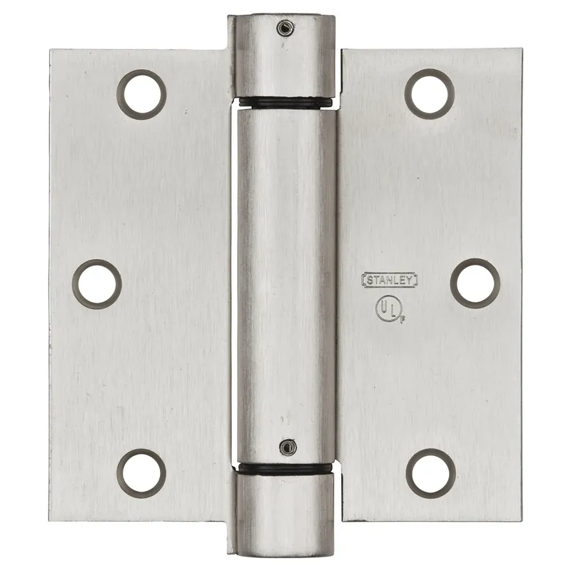 National Hardware 3-1/2 In. L Satin Nickel Spring Hinge 1 Pk
