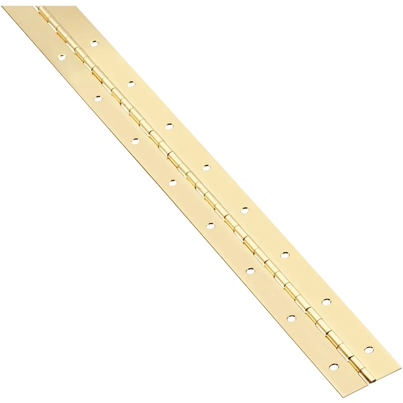 National Hardware 48 In. L Brass-Plated Continuous Hinge 1 Pk