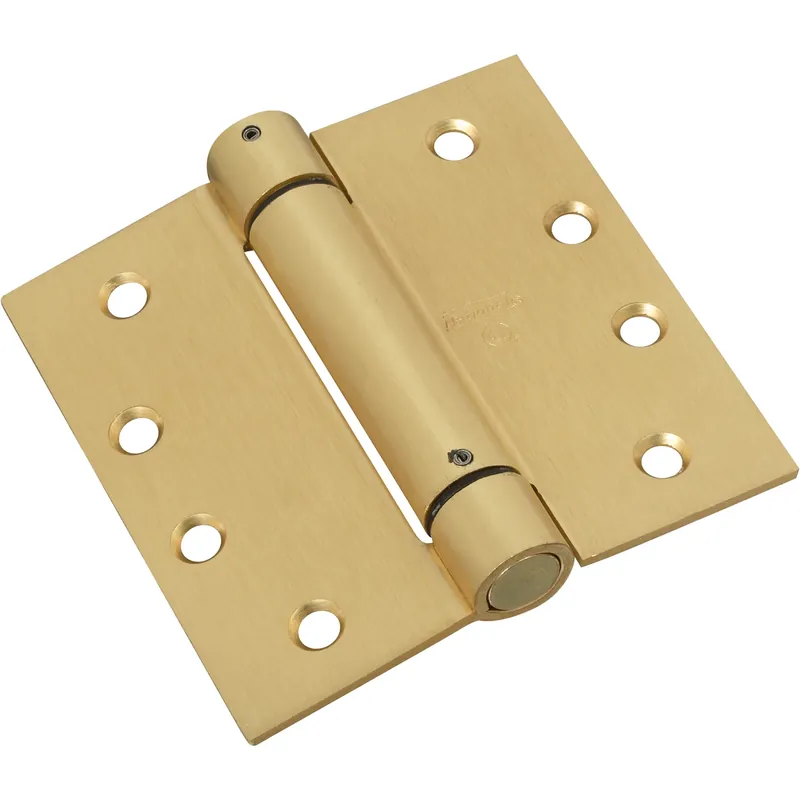 National Hardware 4 In. L Brass Spring Hinge 1 Pk