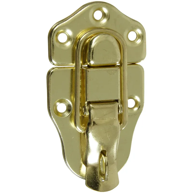 National Hardware Brass-Plated Steel Lockable Draw Catch 1.76 In. 3.64 In. 1 Pk