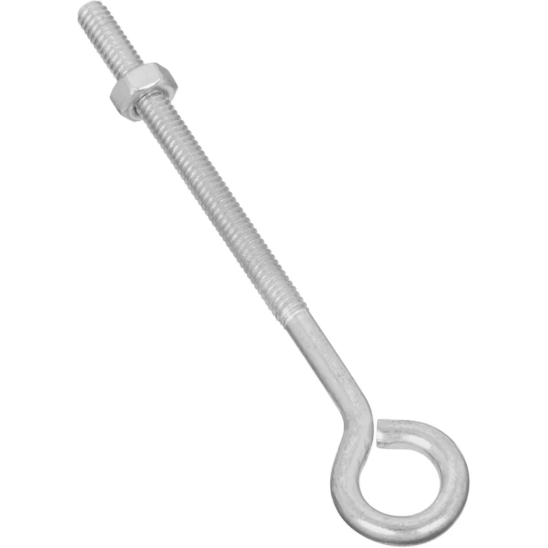 Eye Bolt, Zinc, 1/4 X 5 In.