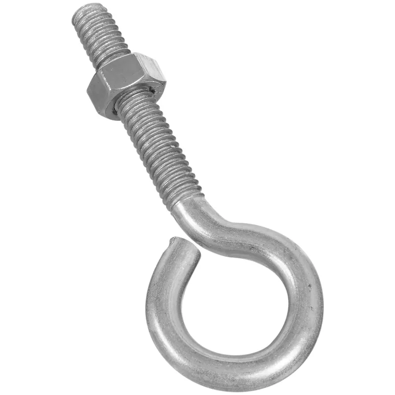 Eye Bolt With Hex Nuts, Stainless Steel, 5/16 X 3-1/4 In.