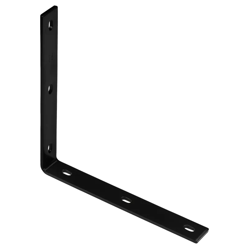 Corner Brace, Black Steel, 12-1/4 In.