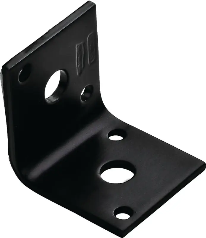Corner Brace, Black Steel, 1.65 In.