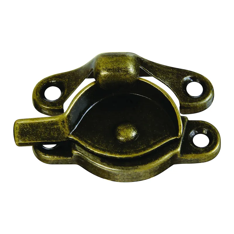 National Hardware Antique Brass Bronze Die-Cast Zinc Sash Lock 1 Pk