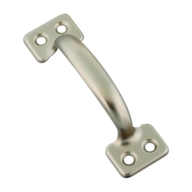 National Hardware WeatherGuard 4 In. L Satin Nickel Silver Steel Universal Sash Lift Handle 1 Pk