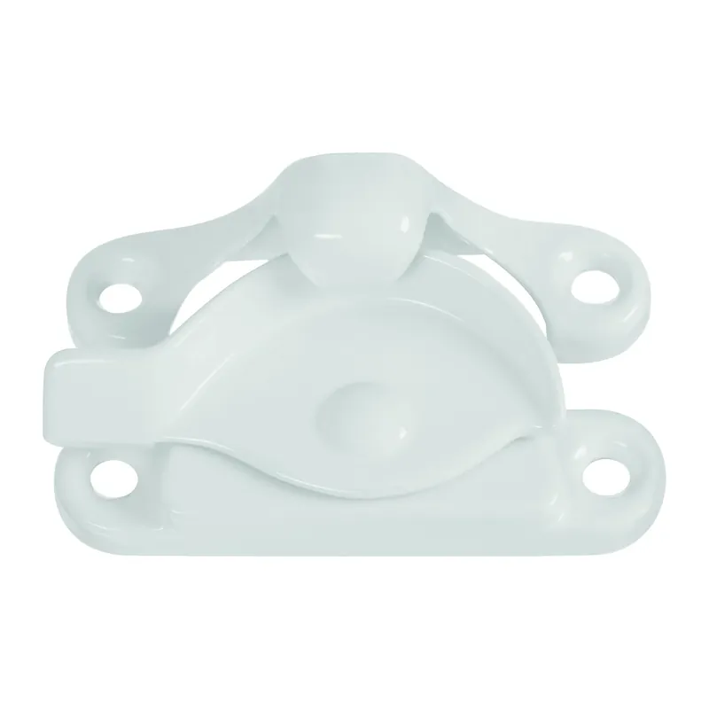 National Hardware White Die-Cast Zinc Sash Lock 1 Pk