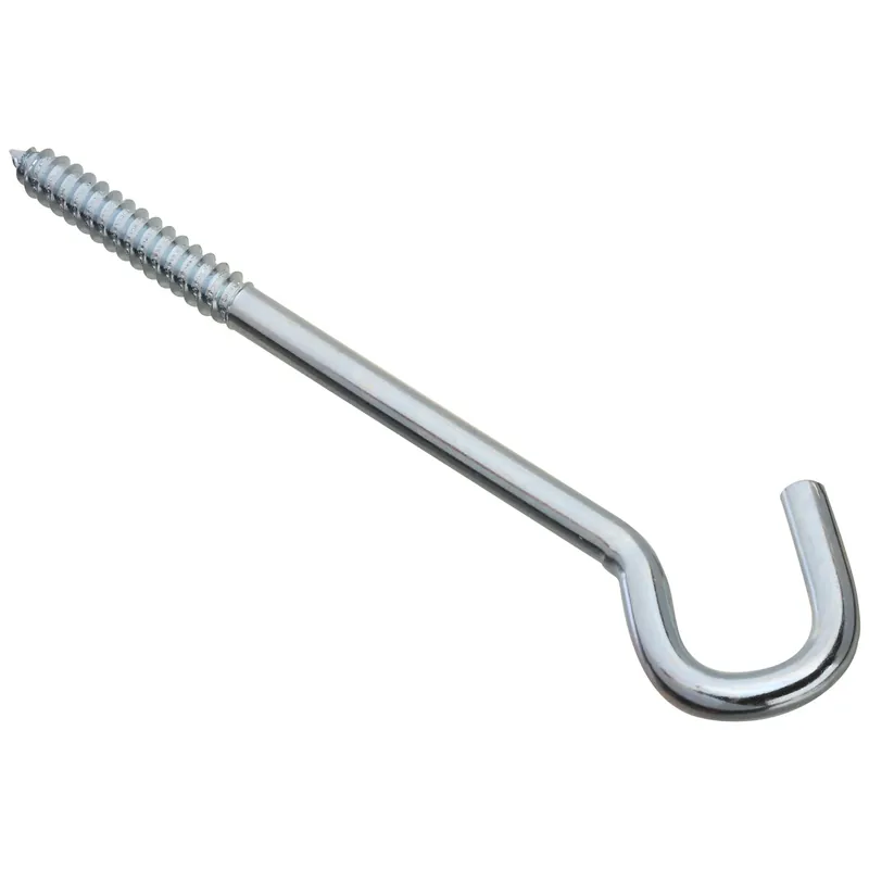 National Hardware Zinc-Plated Silver Steel 8 In. L Screw Hook 150 Lb 1 Pk
