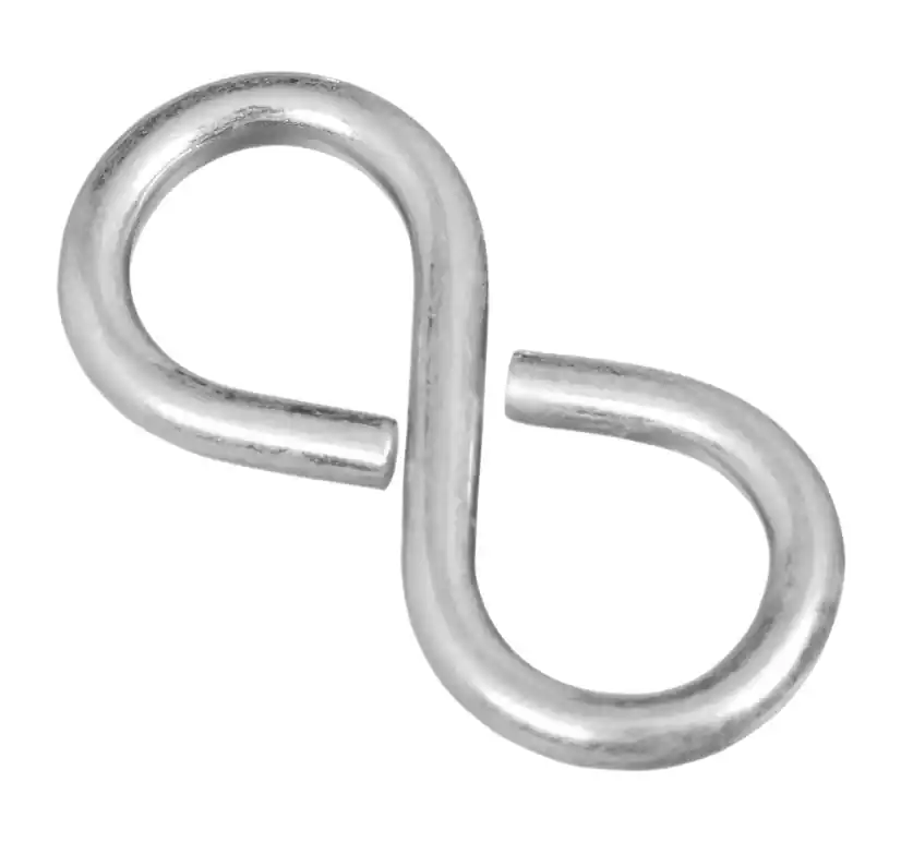 National Hardware Small Zinc-Plated Silver Steel 1-5/8 In. L Closed S-Hook 1 Pk