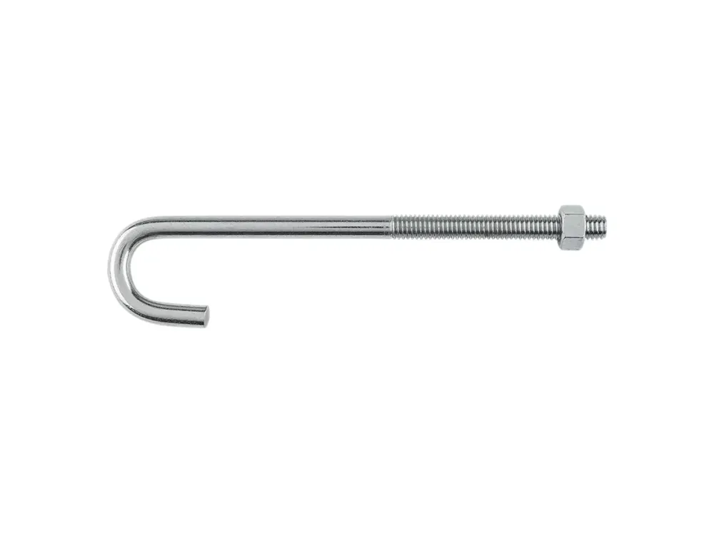 National Hardware Large Zinc-Plated Silver Steel 7 In. L J-Bolt 1 Pk
