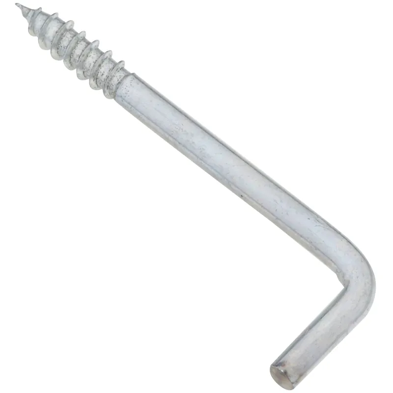 National Hardware Large Zinc-Plated Silver Steel 3-1/16 In. L Square Bend Hook 1 Pk