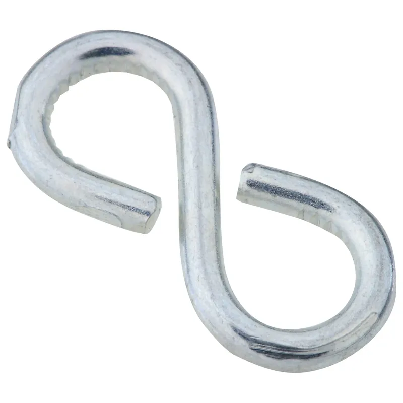 National Hardware Zinc-Plated Silver Steel 1-1/8 In. L Closed S-Hook 15 Lb 6 Pk