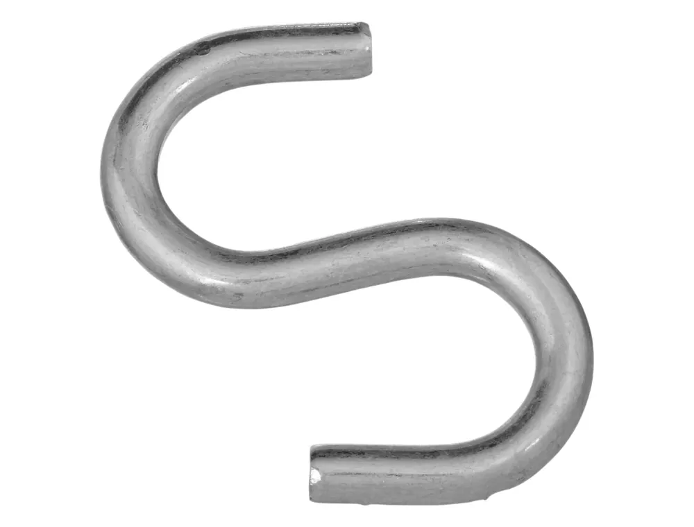 National Hardware Large Zinc-Plated Silver Steel 3 In. L Open S-Hook 1 Pk