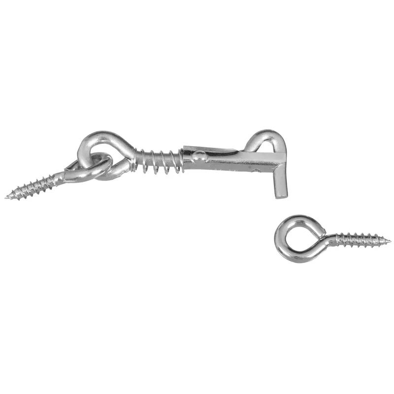 National Hardware Zinc-Plated Silver Steel 2 In. L Safety Hook And Eye 1 Pk