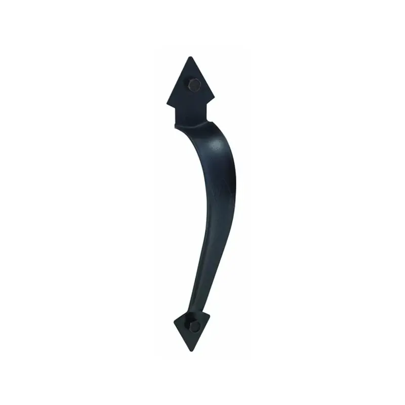 Black Satin Gate Pull, 8-3/4 In.