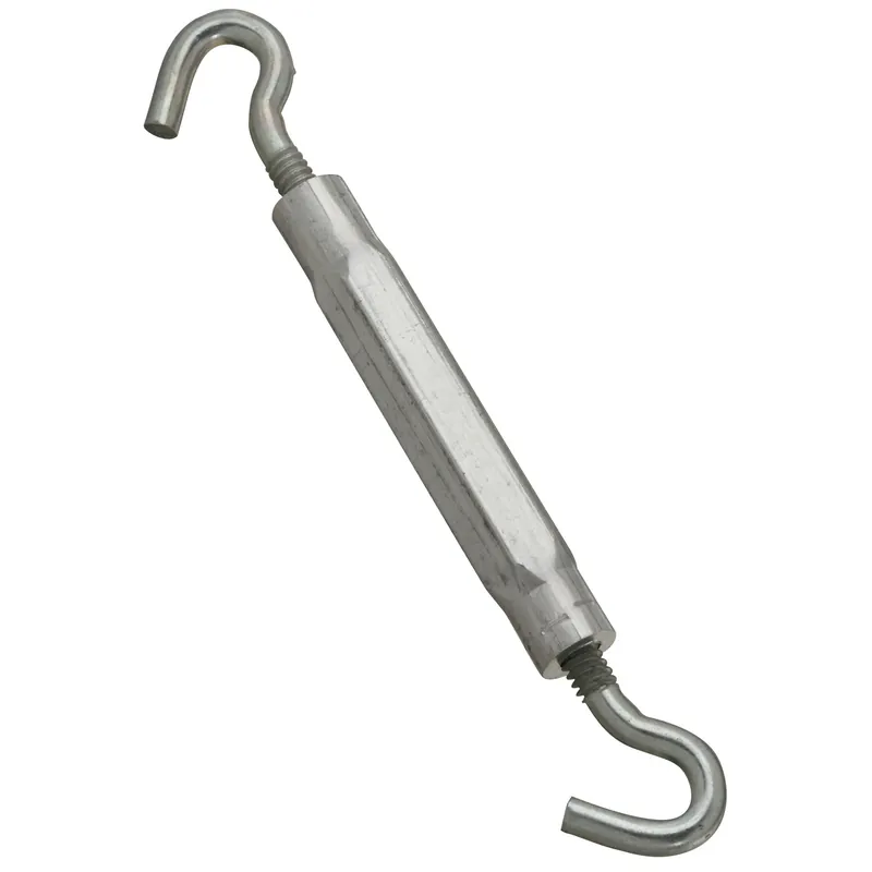 Turnbuckle, Hook/Hook, Aluminum & Zinc, 3/16 X 5-1/2 In.