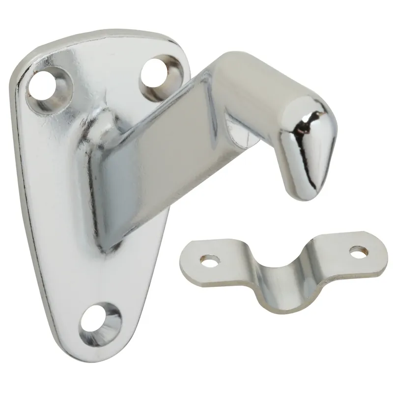 2-Pc. Handrail Bracket, Satin Chrome