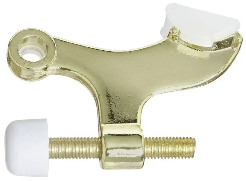Doorstop, Hinge Pin, Brass, 3 In.