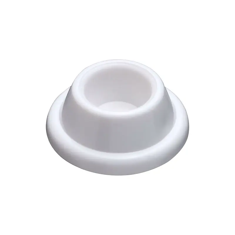 National Hardware Plastic White Wall Door Stop Mounts To Wall 1.9 In.