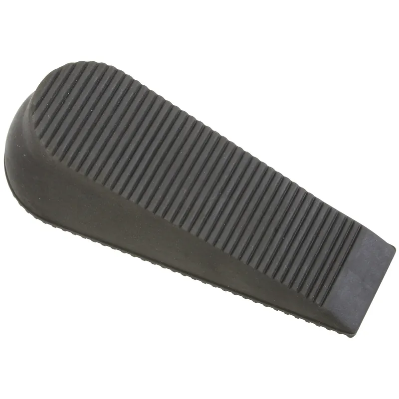 Doorstop, Floor, Wedge, Gray, 6 In.