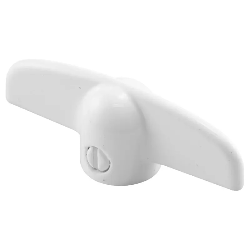 Prime-Line 2.4 In. L White Universal Casement Tee Handles 1 Pk Zinc