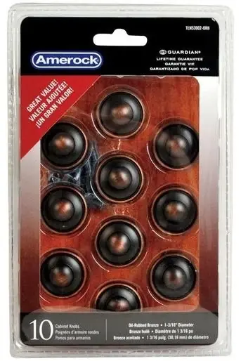 Amerock 1894156 Allison Mushroom Knob, 1-3/16 Inch, Oil Rubbed Bronze Finish