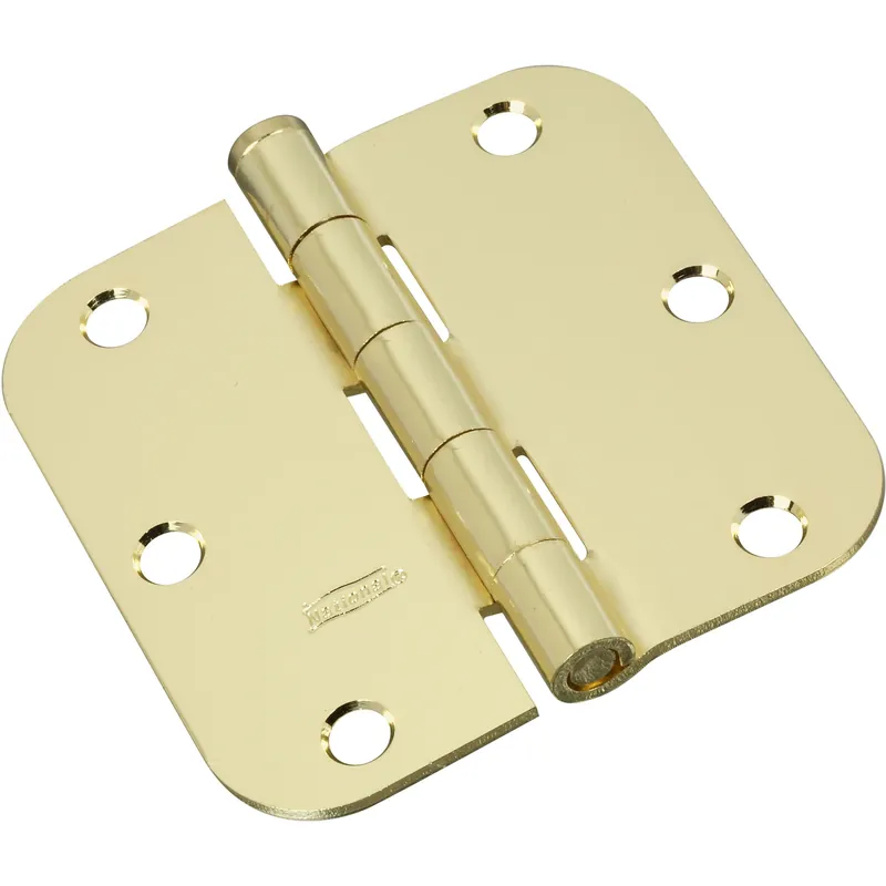 National Hardware 3-1/2 In. 31 L Polished Brass Door Hinge 1 PK