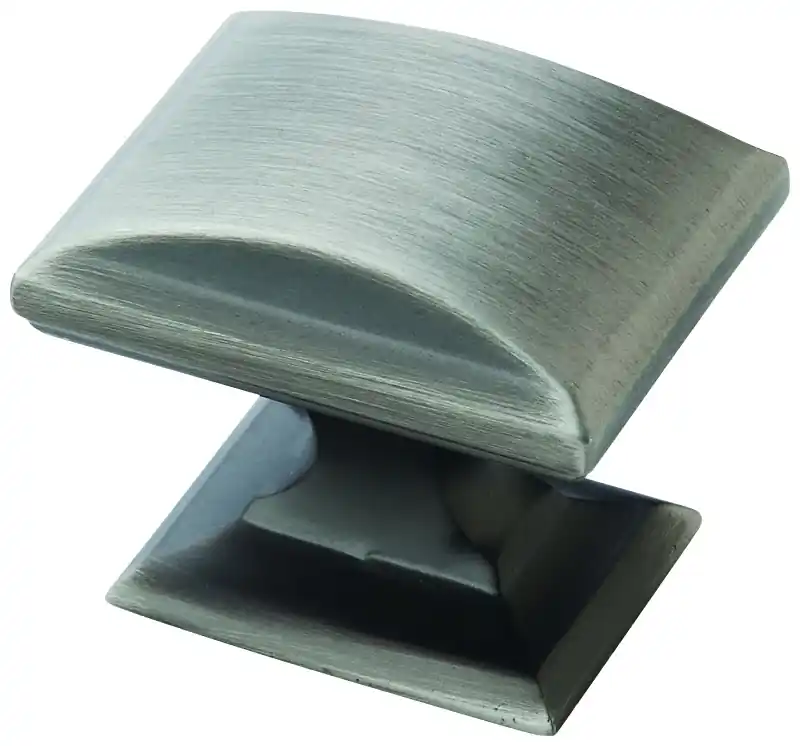 Amerock Candler Rectangle Cabinet Knob 1-1/8 In. Antique Silver 1 Pk