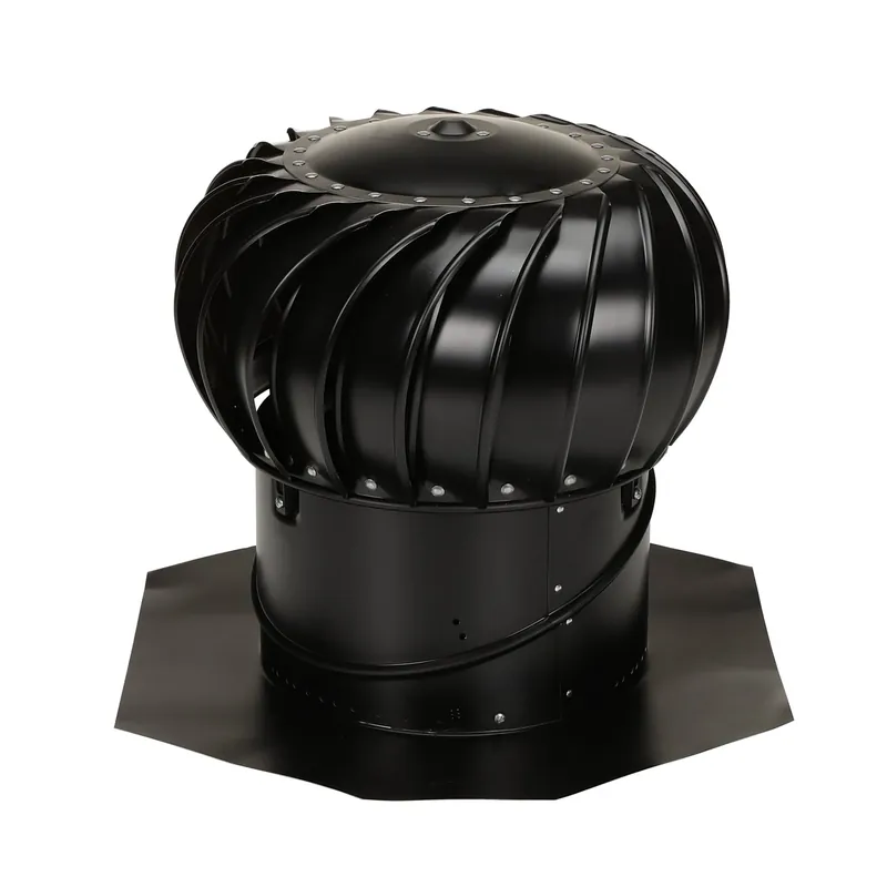 Airhawk Ventilation Turbine, Internal Brace, Aluminum, Black Finish, 12 In.