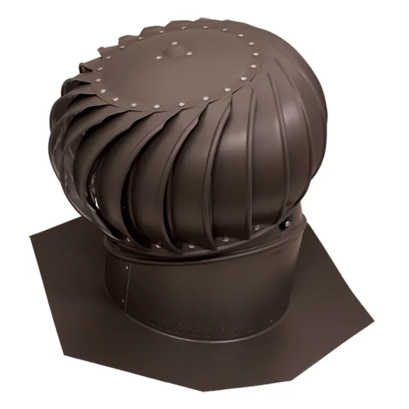 Airhawk Ventilation Turbine, Internal Brace, Aluminum, Brown Finish, 12 In.