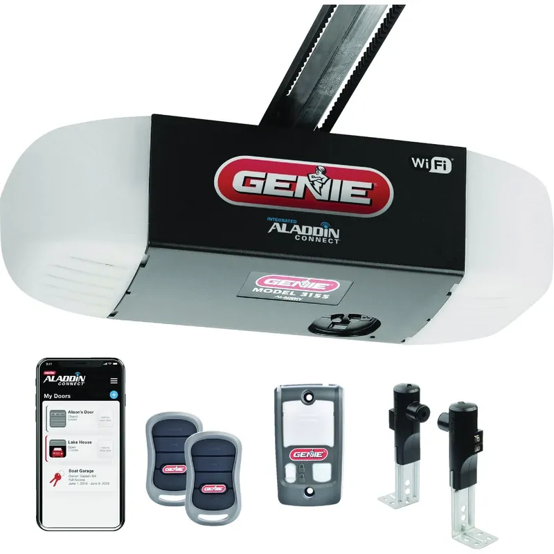 3/4 Hpc Smartphone-controlled Garage Door Opener With Wi-fi And Safety Features