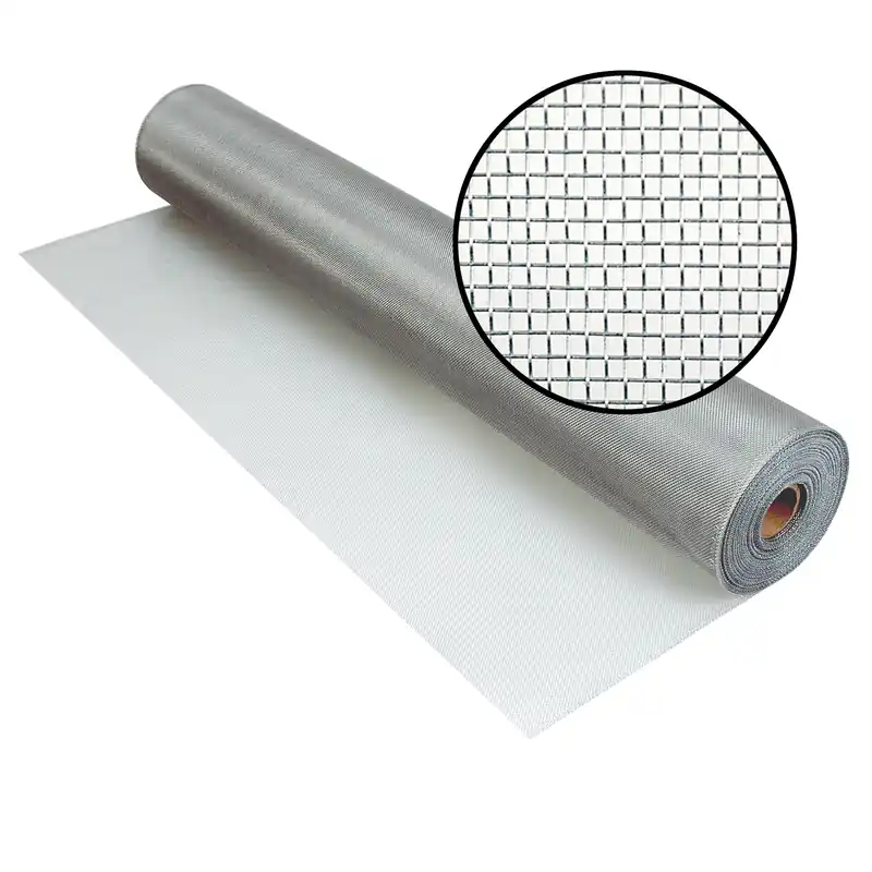 34 In. W X 100 Ft. L Silver Aluminum Insect Screen Cloth