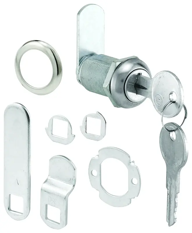 1-1/8 In. Chrome Finish Drawer/ Cabinet Lock